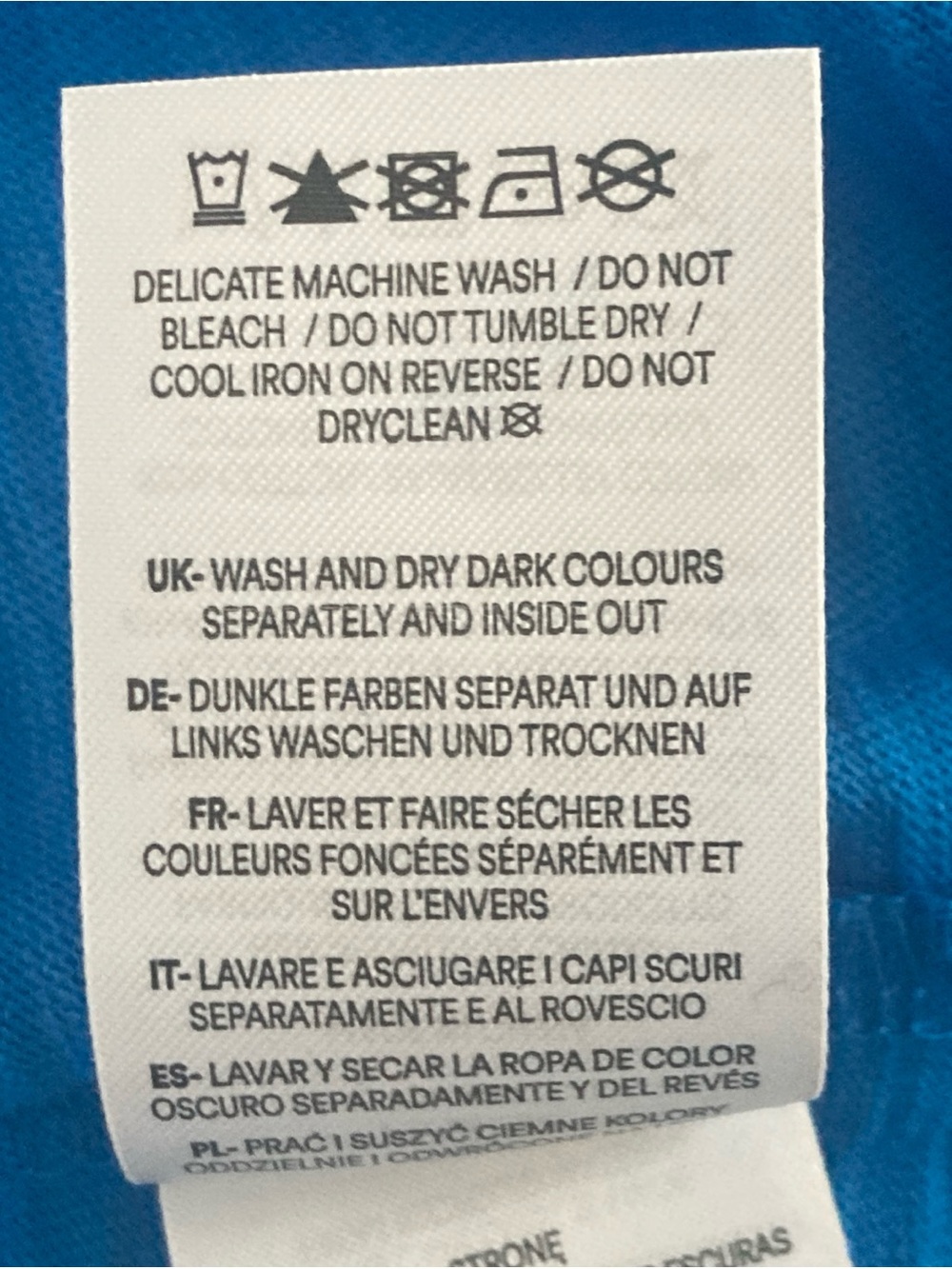 NWT Boden Blue Cotton Ruffle-Sleeve T shirt Dress women’s size 12 long - Picture 5 of 5
